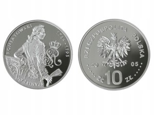 10 zł - St. August Poniatowski - 2005 r PÓŁPOSTAĆ
