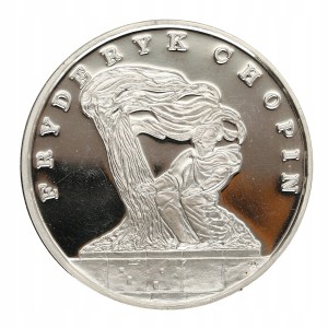 100.000 zł - Fryderyk Chopin - 1991 r, Ag 999