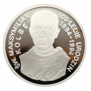 300.000 zł Św. Maksymilian Kolbe 1994 r, Ag 999