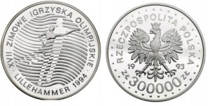 300.000 zł - Lillehammer 1994 - 1993 r