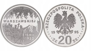 20 zł - 75. rocznica Bitwy Warszawskiej -1995 r