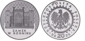 20 zł - Zamek w Kórniku -1998 r