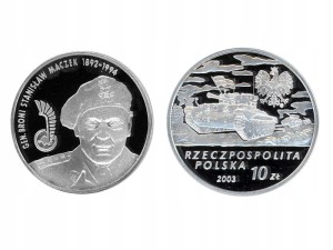 10 zł - Gen. Broni Stanisław Maczek - 2003 r
