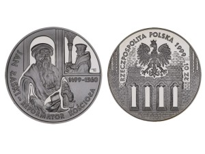 10 zł 500. rocznica urodzin Jana Łaskiego -1999