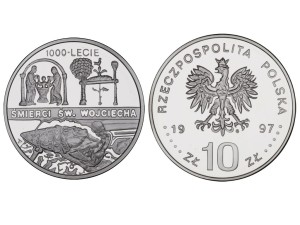 10 zł - Św. Wojciech - 1000-lecie śmierci -1997 r