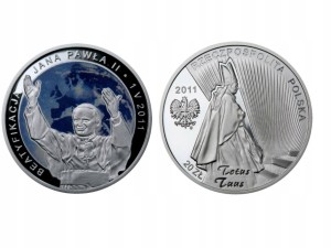 20 zł - Beatyfikacja Jana Pawła II – 1 V - 2011 r