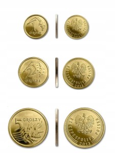 Zestaw 1, 2, 5 gr - mennica The Royal Mint 2013