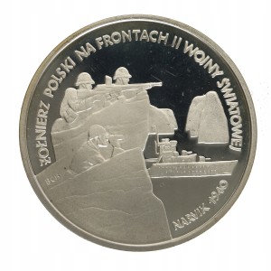 100.000 zł - Narvik 1940 - 1991 r, Ag