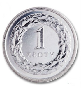 1 złoty 2015 rok - mennicza z woreczka