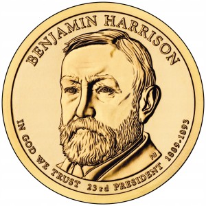 1 $ Prezydenci USA Benjamin Harrison 2012 D nr 23