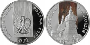 20 zł - Kościół w Haczowie - 2006 r