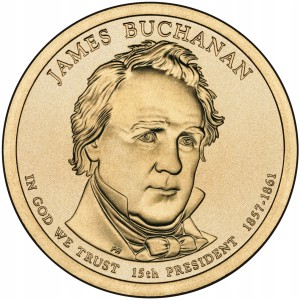 1 $ Prezydenci USA James Buchanan 2010 D nr 15