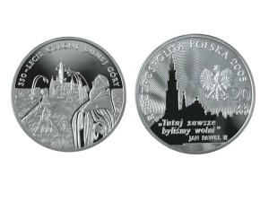20 zł - 350-lecie obrony Jasnej Góry - 2005 r