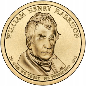 1 $ Prezydenci USA William Harrison 2009 P nr 9