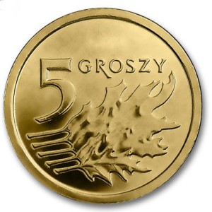 5 groszy 2017 r MW - mennicze z woreczka