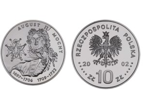 10 zł - August II Mocny - 2002 r