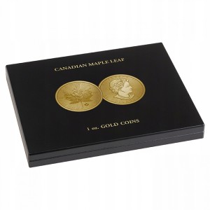 Kaseta na monety złoty Maple Leaf 1 oz Leuchtturm