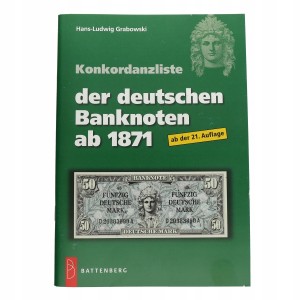 Katalog banknotów niemieckich od 1871- Lista