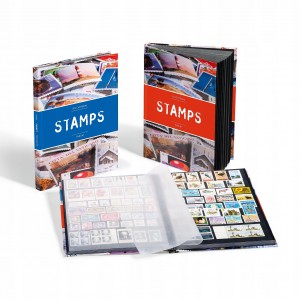 Klaser 32 czarnych stron A5 STAMPS - Leuchtturm