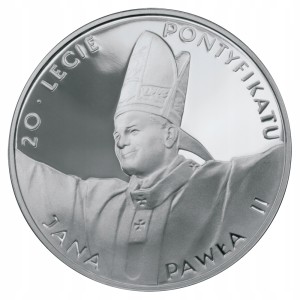 10 zł - 20-lecie pontyfikatu Jana Pawła II - 1998