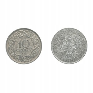 GG - 10 groszy obiegowe Zn 1923 r - st. I