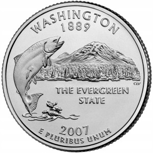 25 c Stany USA Washington State 2007 D nr 42