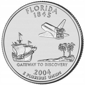 25 c Stany USA Florida State Quarter 2004 D nr 27