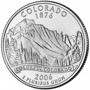 25 c Stany USA Colorado State Quarter 2006 P nr 38