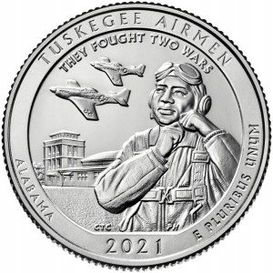 25 c Parki USA Tuskegee Airmen 2021 P nr 56