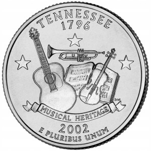 25 c Stany USA Tennessee State 2002 D nr 16