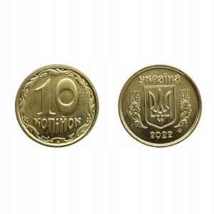 Ukraina - 10 kopiejek - 2022 r UNC