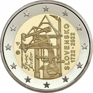 Słowacja- 2 Euro 300 lat Silnika parowego - 2022