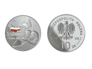 10 zł - 20-lecie powstania Solidarności - 2000