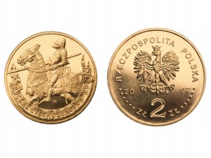 2 zł - Rycerz ciężkozbrojny XV w. - 2007 r