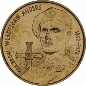 2 zł - Generał broni Władysław Anders - 2002 r.