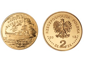 2 zł - Polskie okręty: Niszczyciel Błyskawica 2012