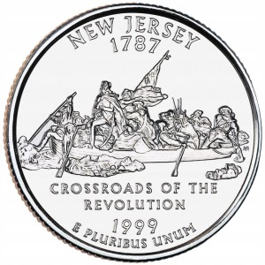 25 c Stany USA New Jersey State 1999 D nr 3