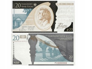 20 zł 200. rocznica urodzin Fryderyka Chopina