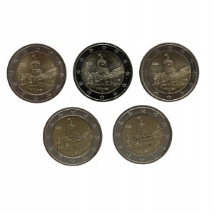 Niemcy 2 Euro Turyngia Zamek Wartburg komplet 2022
