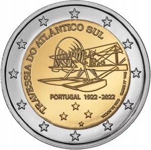Portugalia 2 Euro Lot przez Atlantyk 2022
