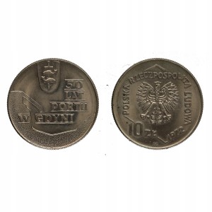 10 zł - 50 lat Portu w Gdyni 1972 r