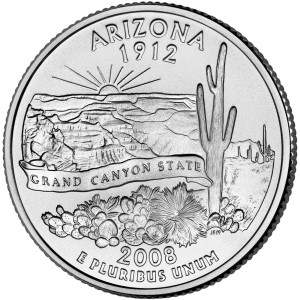 25 c Stany USA Arizona State Quarter 2008 P nr 48