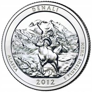 25 c Parki USA Denali National Park 2012 D