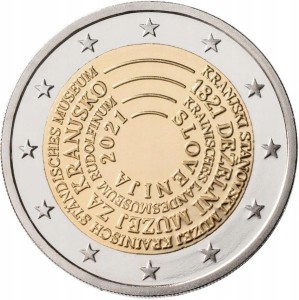 Słowenia - 2 Euro - Muzeum w Krainie - 2021