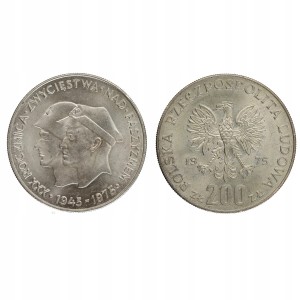 200 zł - XXX r. Zwyc. nad faszyzmem 1975 r Ag