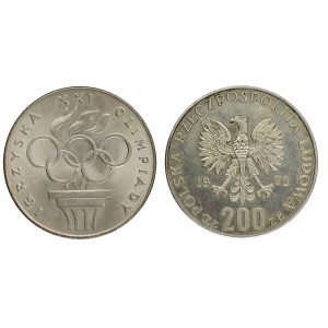 200 zł - Igrzyska XXI Olimpiady 1976 r obiegowe Ag