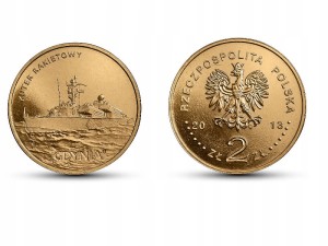 2 zł - Kuter rakietowy „Gdynia”- 2013