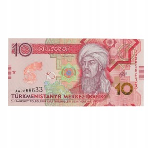 Turkmenistan - 10 manatów 2020 TBB# 236 , UNC