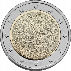 Estonia 2 Euro - Ludy Ugrofińskie 2021