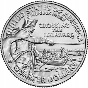 25 c USA Washington Crossing the Delaware 2021 D
